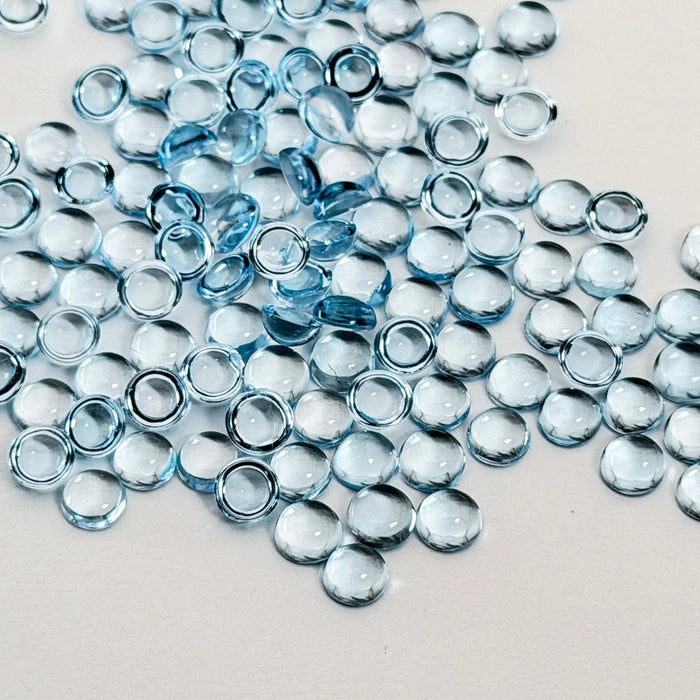 Topaz Cabochons 5mm round