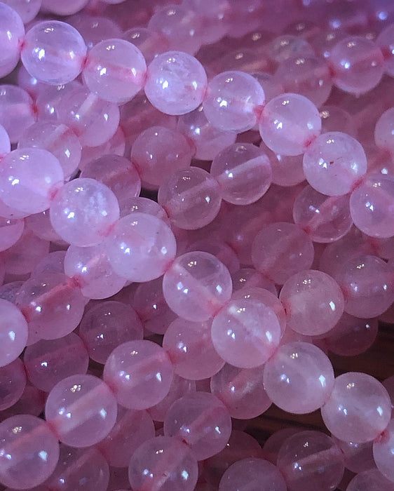 Perles de quartz rose rondes de 4,5 mm