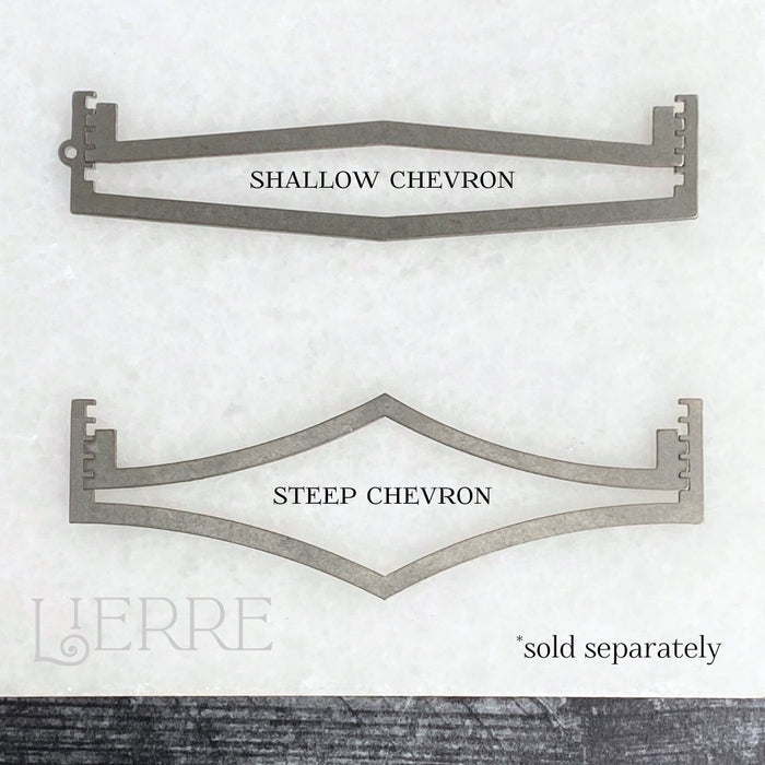 Steep Chevron Ring Band Soldering Stencils