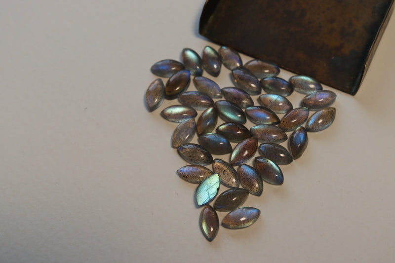 Labradorite Marquis Cabochons