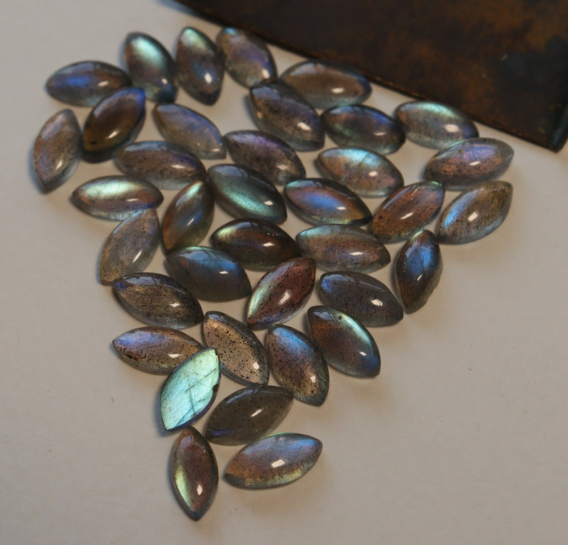 Labradorite Marquis Cabochons