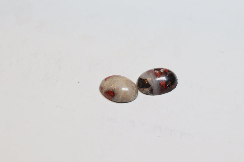 Red Jasper Agate Cabochons (3)
