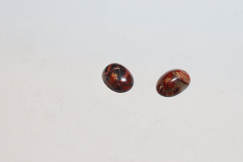 Red Jasper Agate Cabochons (4)