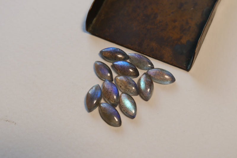 Labradorite Marquis Cabochons