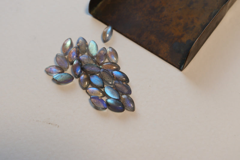 Labradorite Marquis Cabochons