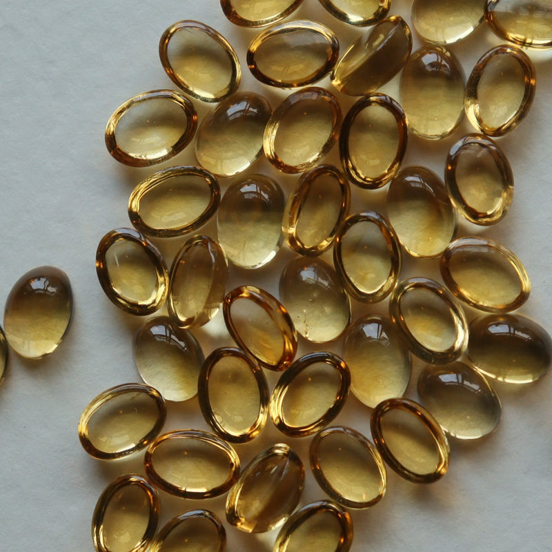 Citrine cabochons 7x5 Oval