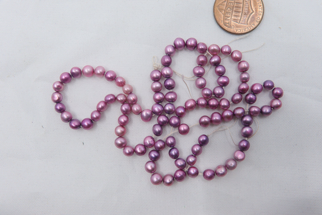 Purple Tone Freshwater Pearls