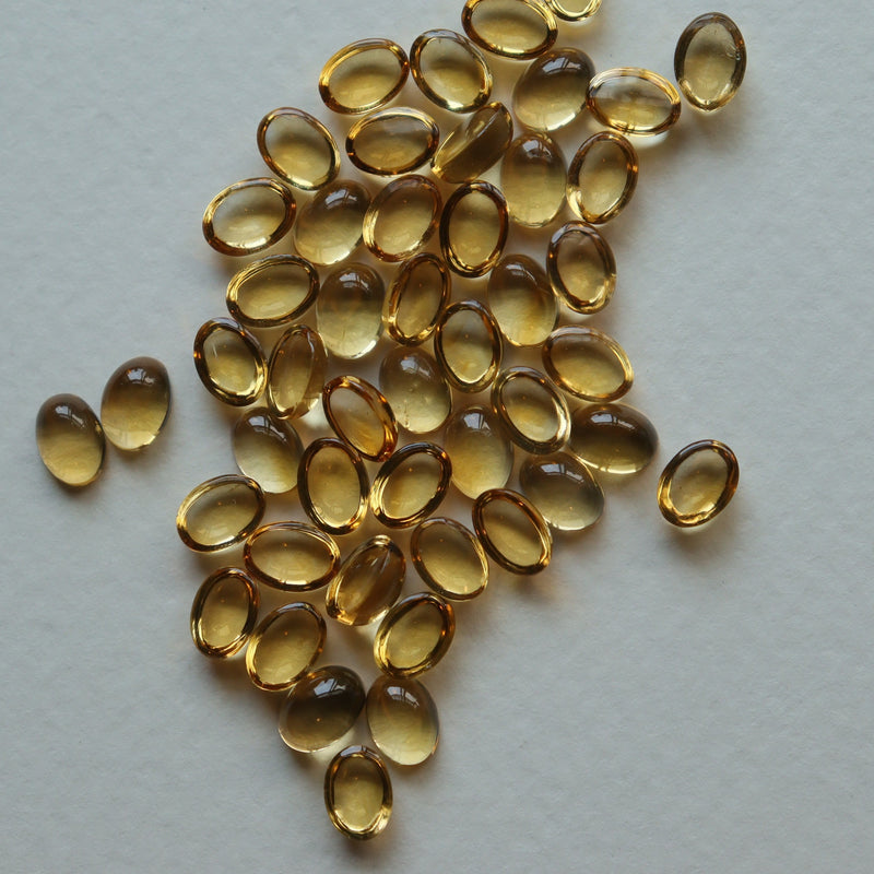 Citrine cabochons 7x5 Oval