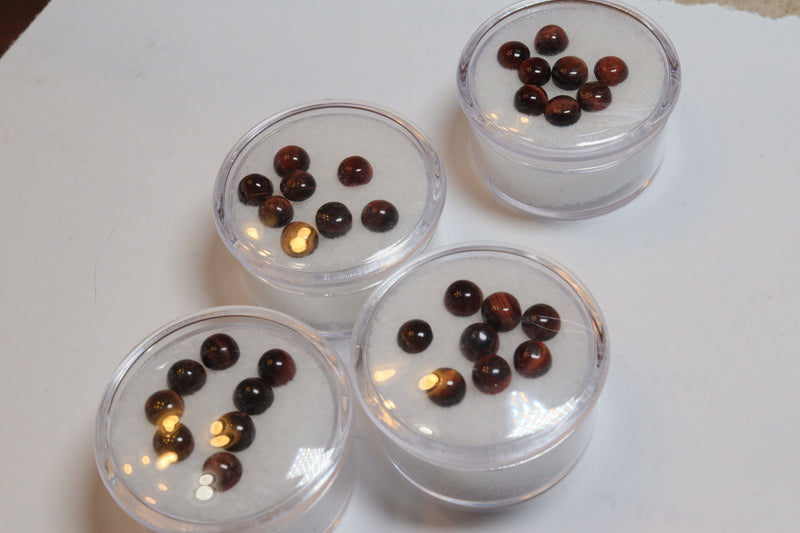 Red Tiger's Eye Cabochons 5mm