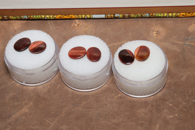 Antique SBBT Cabochons Red Tigers Eye