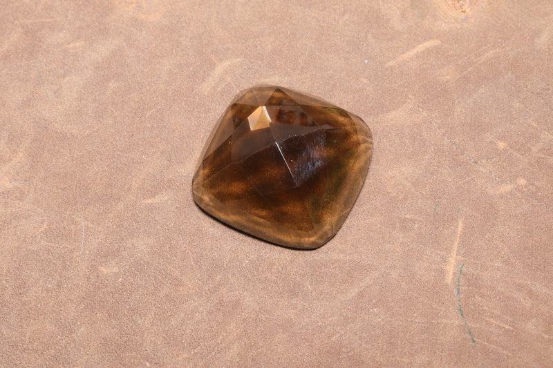 Quartz fumé taille rose