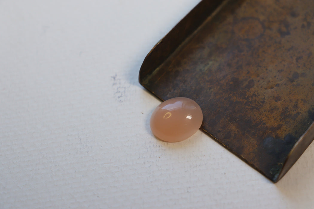 Peach moonstone Oval Cabochons