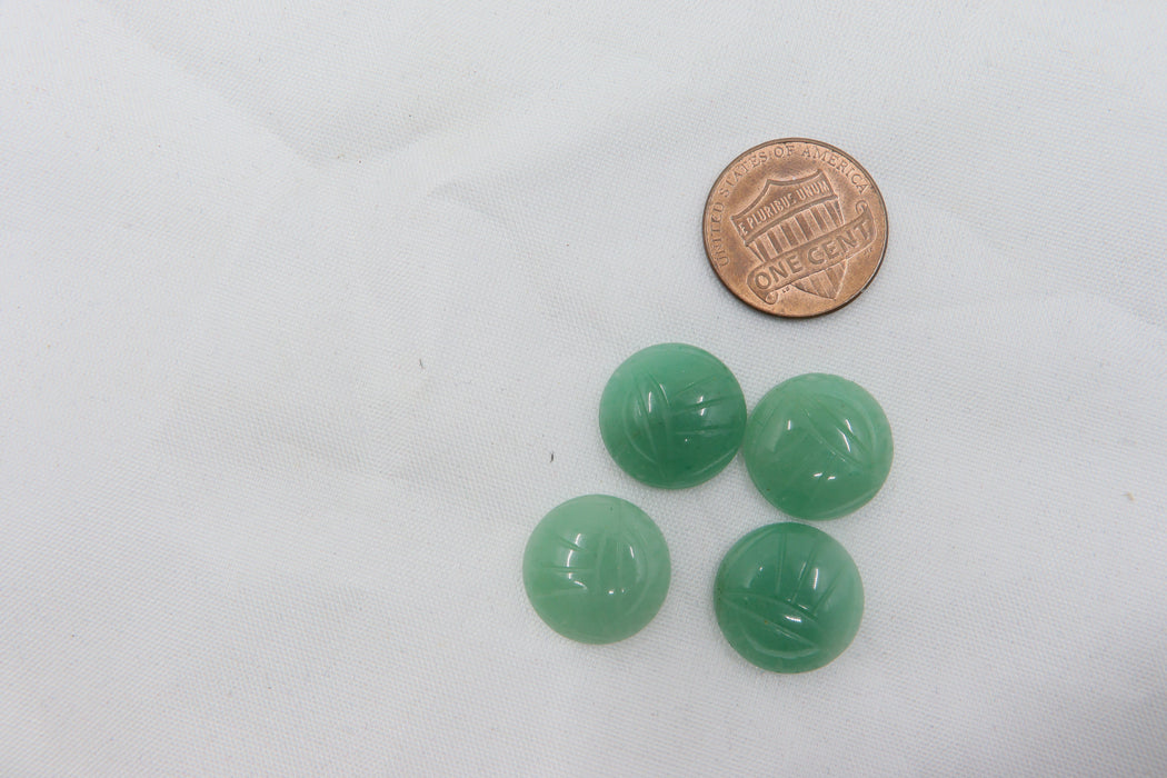 Vintage Round Scarabs  Cabochons