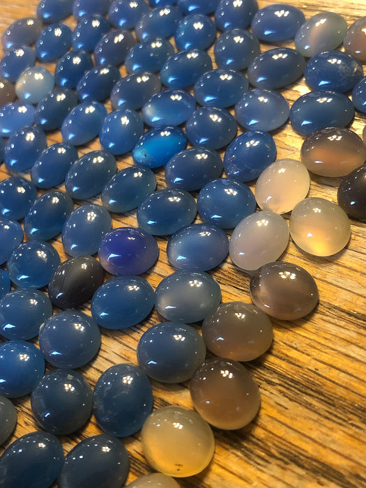 Chalcedony Cabochons 12x10 oval