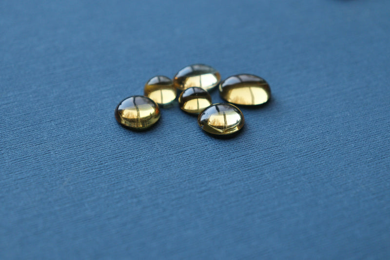 Citrine cabochons 14x10 oval