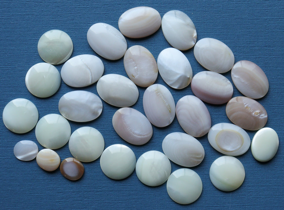 Large Mother of Peal Cabochons