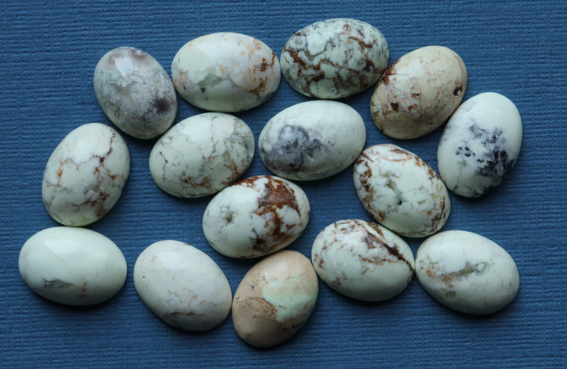 Cabochons chrysoprase citron