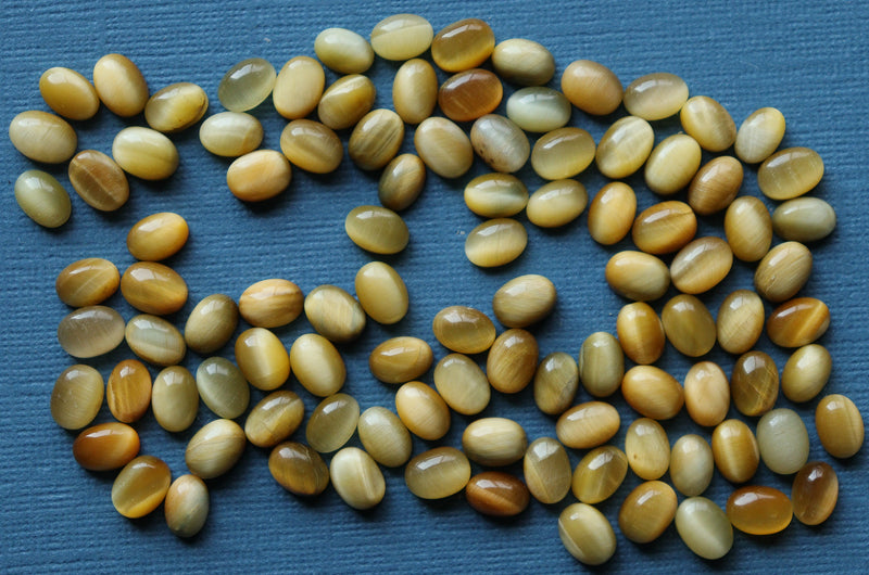 Honey Tigers eye Cabochons