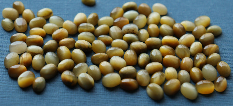 Honey Tigers eye Cabochons