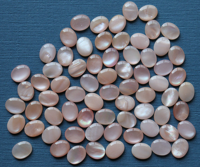 Pink Mother of Pearl Cabochon 10x8