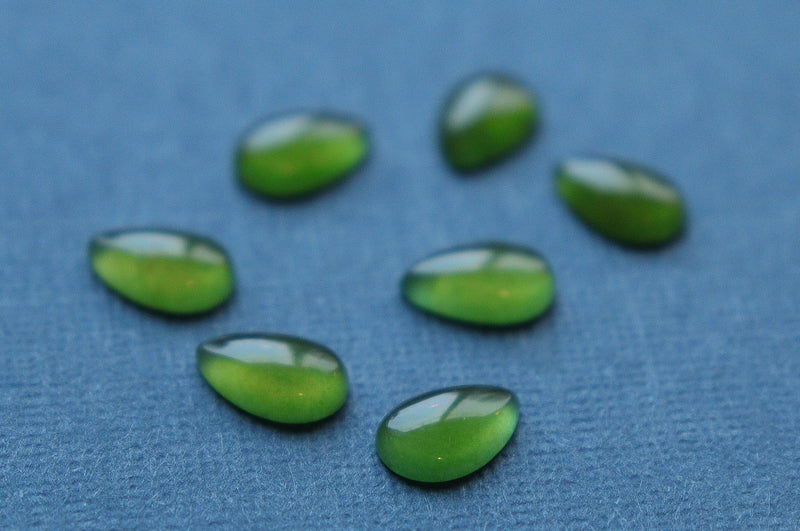 Taiwanese Jade Cabochons Pears