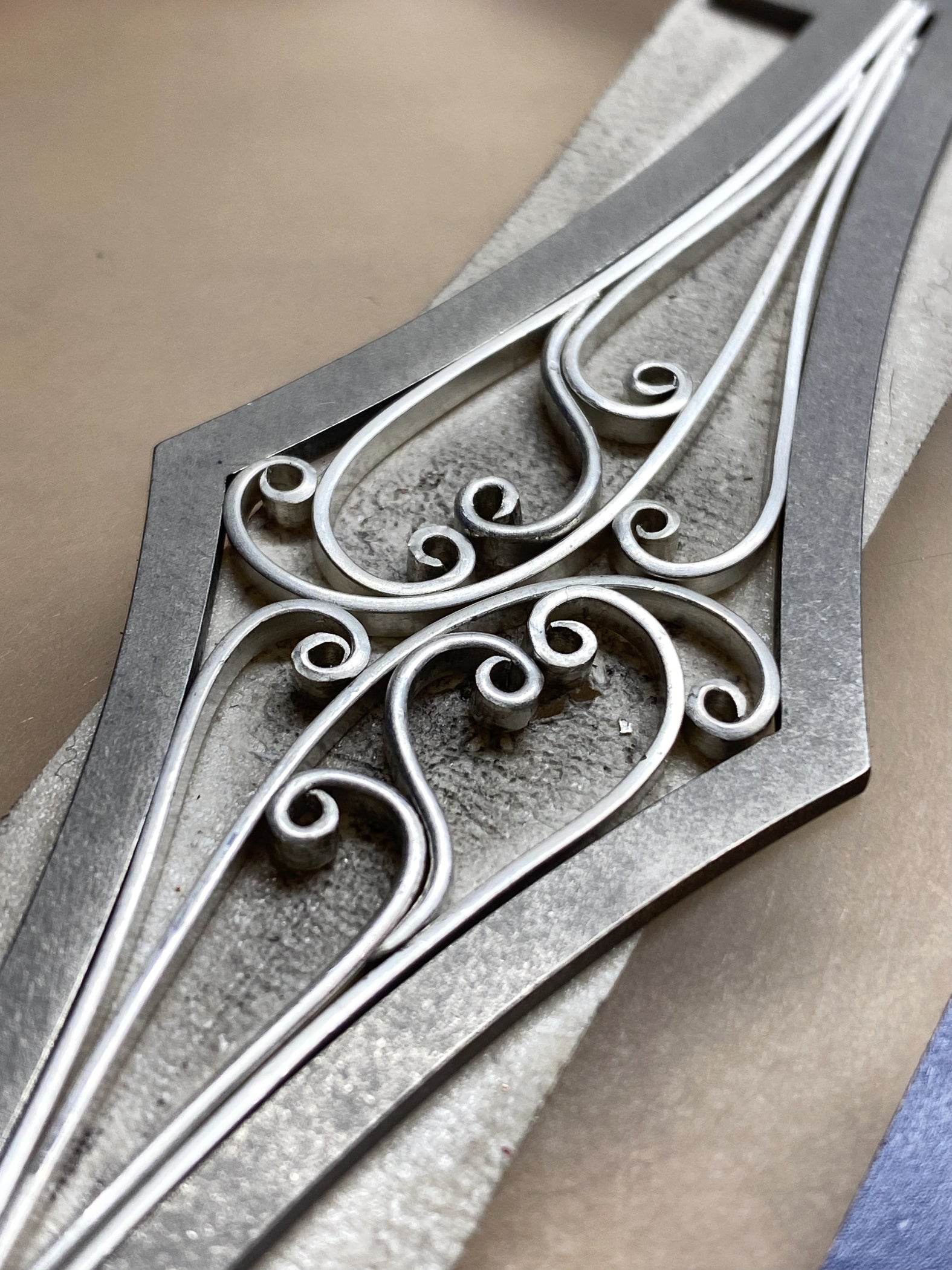 Steep Chevron Ring Band Soldering Stencils — Lion Punch Forge