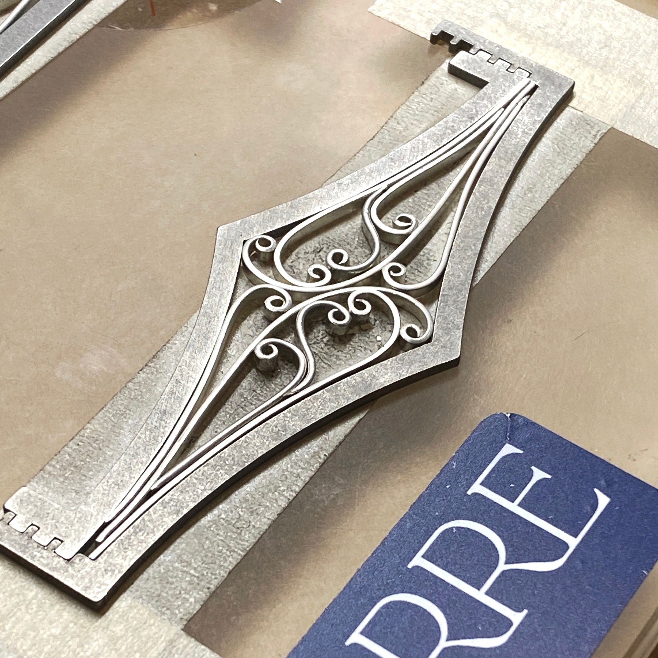 Steep Chevron Ring Band Soldering Stencils — Lion Punch Forge