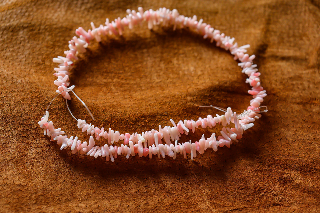 Perles de branche de corail