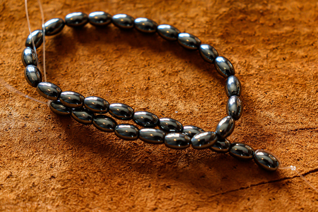 Hematite Beads 4.5 x 6mm Oval