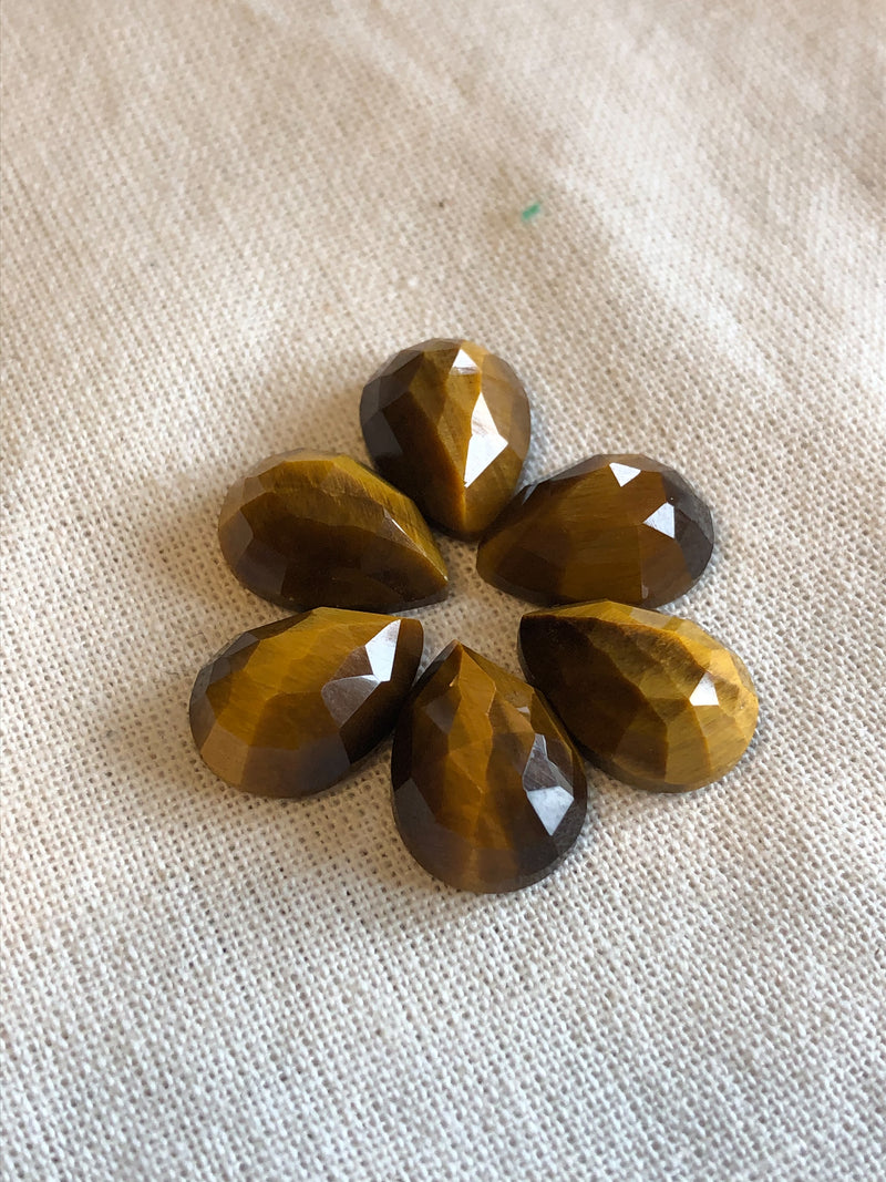 Rose-cut Tigers Eye Cabochons 10x14