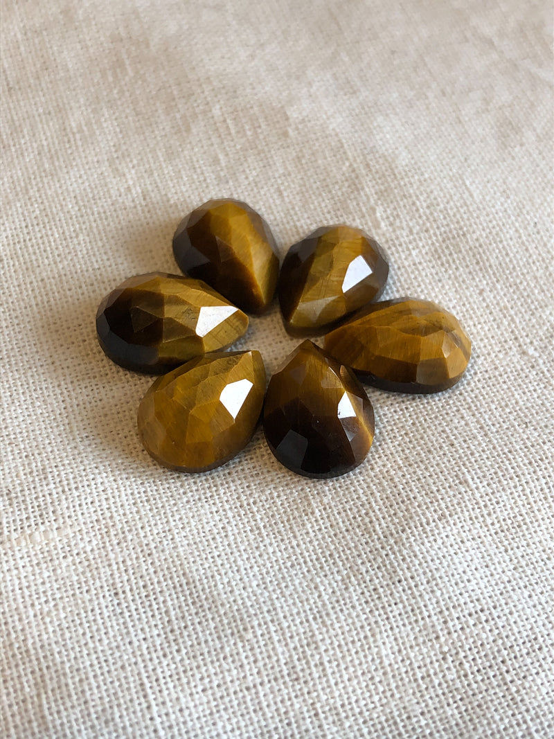 Rose-cut Tigers Eye Cabochons 10x14