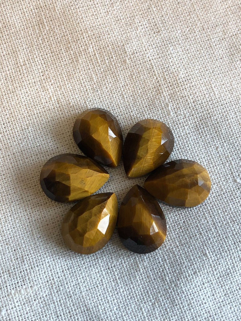 Rose-cut Tigers Eye Cabochons 10x14