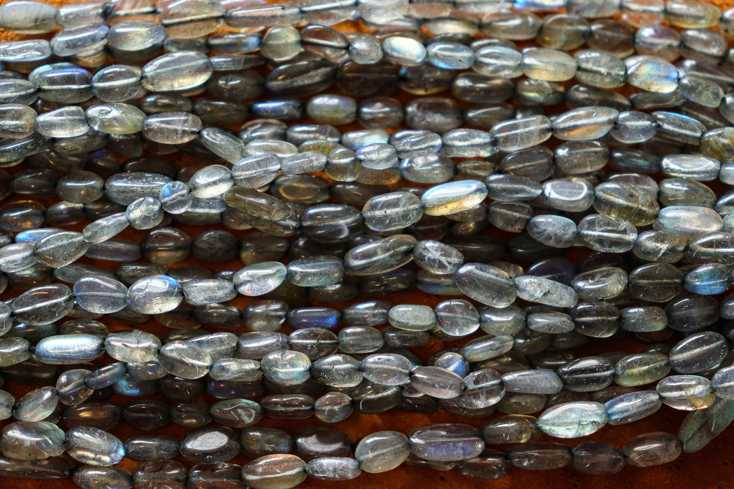 Labradorite Beads 3.5 x 8mm ovals