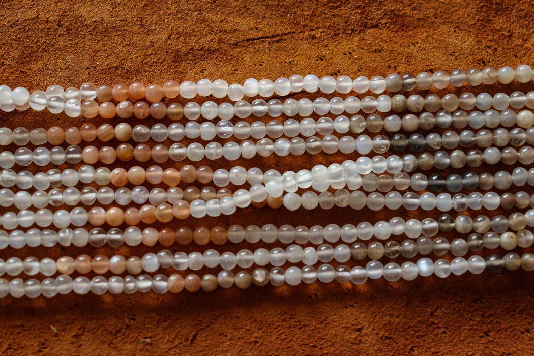 Moonstone Beads 3mm rounds