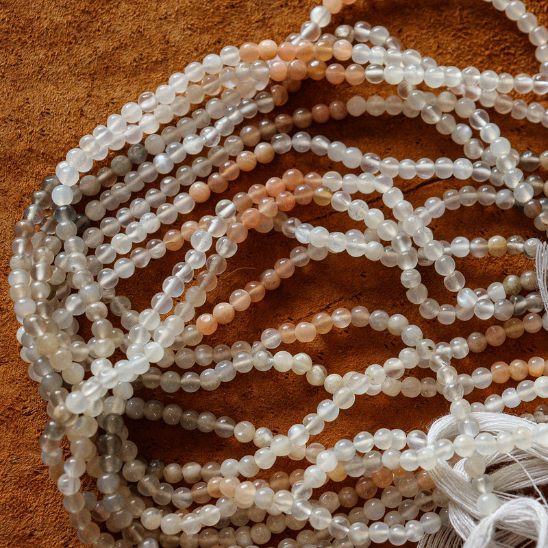 Moonstone Beads 3mm rounds