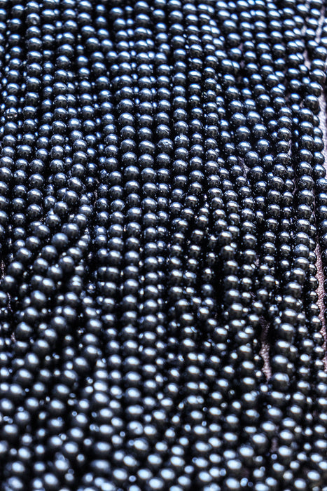 Black Spinel Beads 3mm smooth