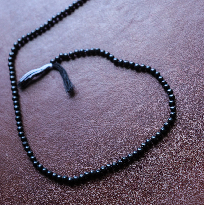 Perles Spinelle Noir 3mm lisses