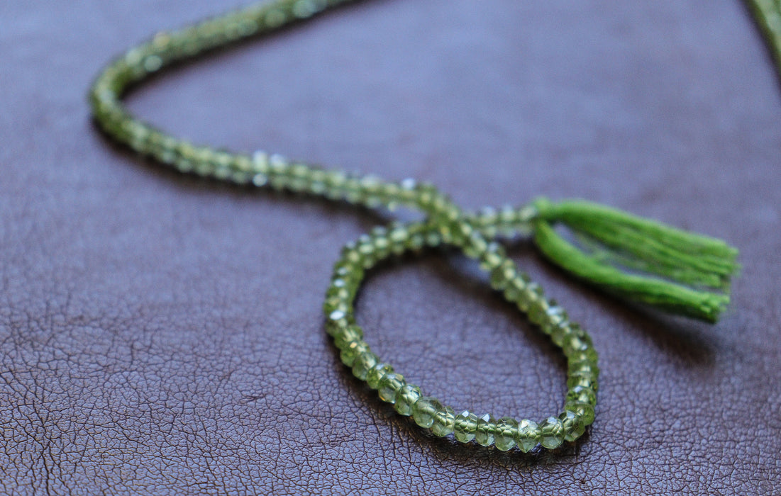Peridot Beads 3mm faceted