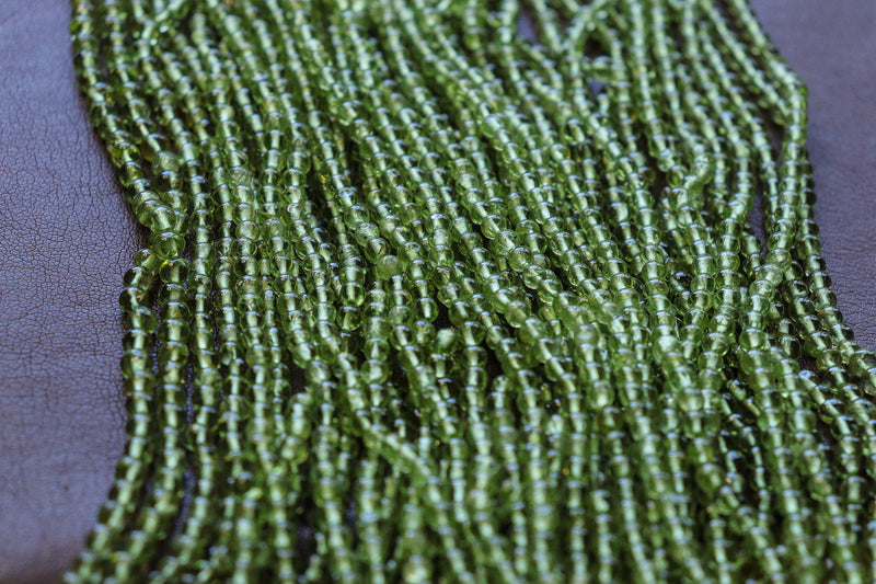 Round Peridot Beads