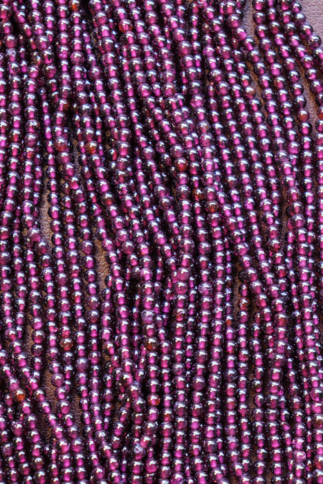 Round Garnet Beads