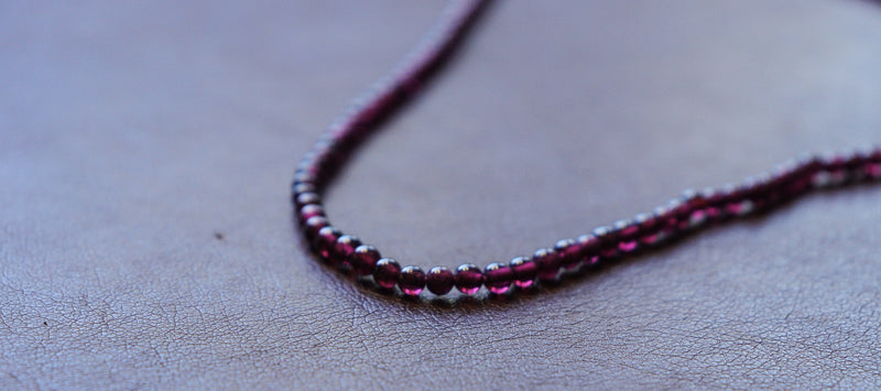 Round Garnet Beads