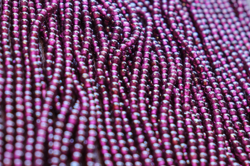 Round Garnet Beads