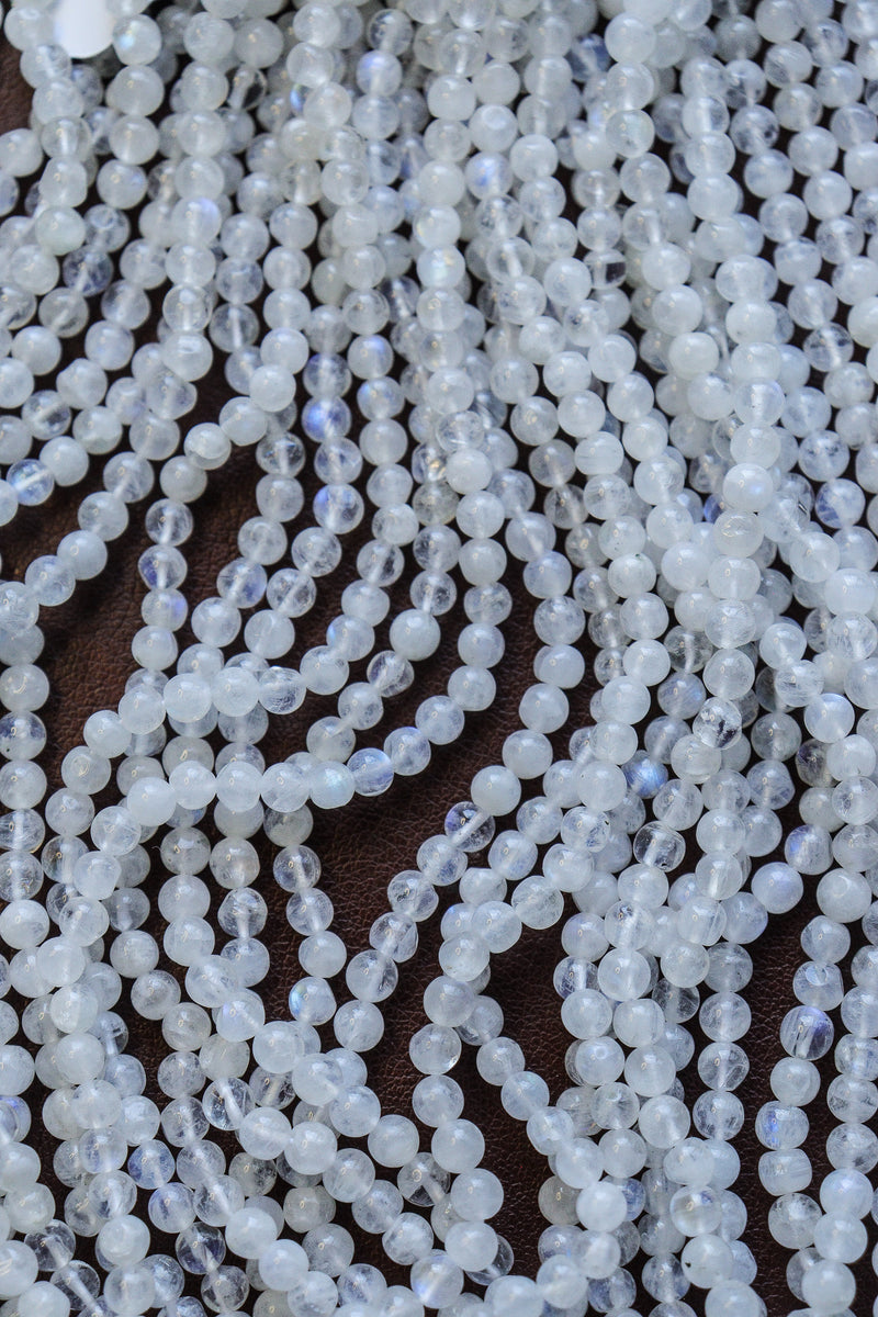 Rainbow Moonstone Beads  3mm round