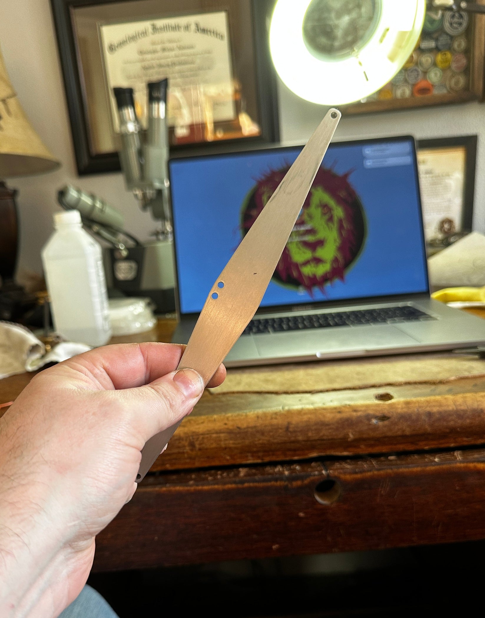 "Taperclip" Tapered Paperclip Mandrel — Lion Punch