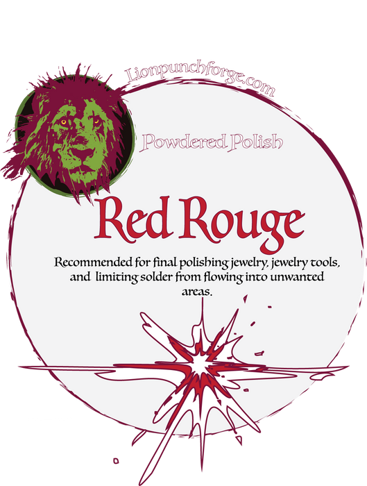 Powdered Red Rouge Polish