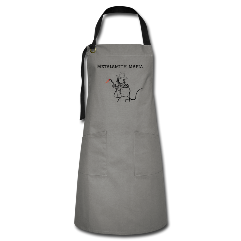 Metalsmith Mafia Artisan Apron - gray/black