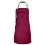 Metalsmith Mafia Artisan Apron - burgundy/khaki
