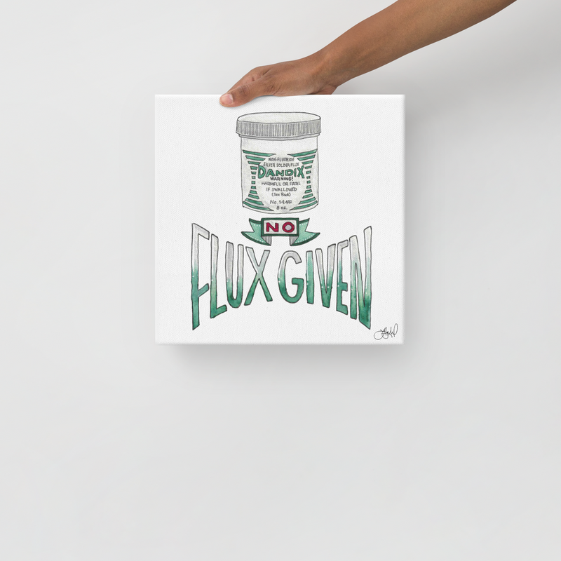 No Flux Given 12x12 Canvas