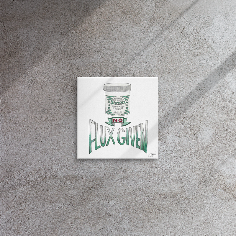 No Flux Given 12x12 Canvas